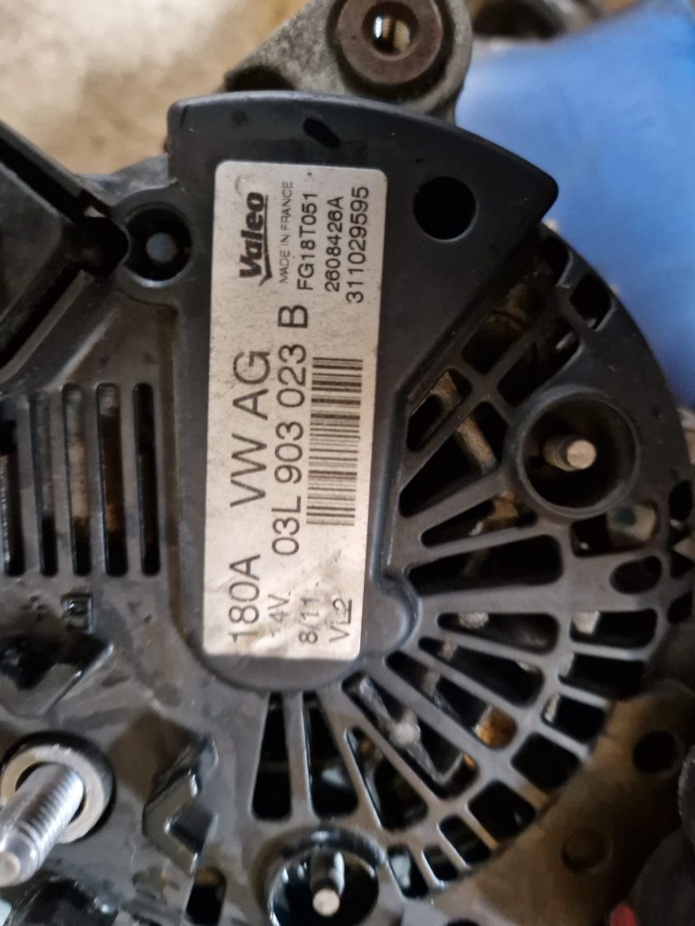 Alternátor 2.0 tdi Škoda, VW, 180 A